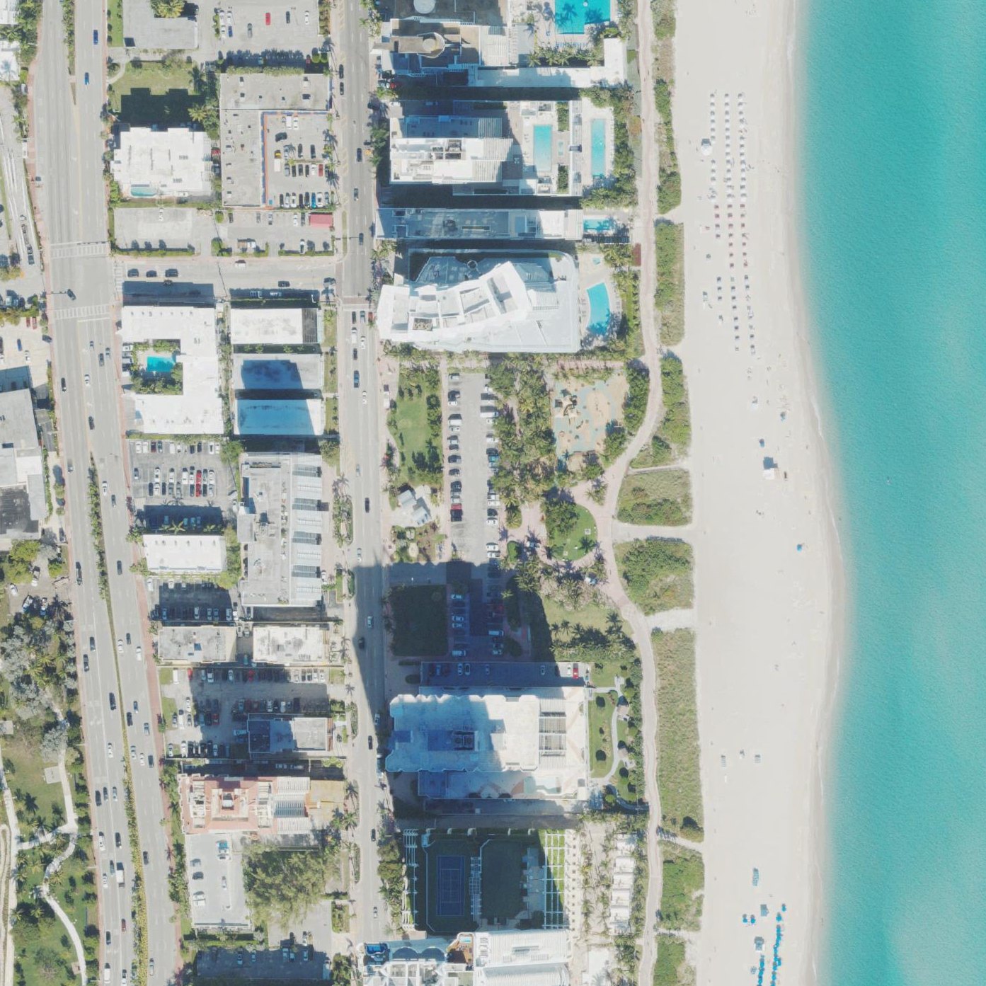 Aerial map of Allison Park Front Beach