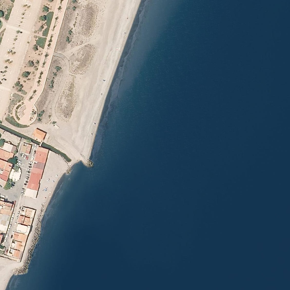 Aerial map of Almardá Beach