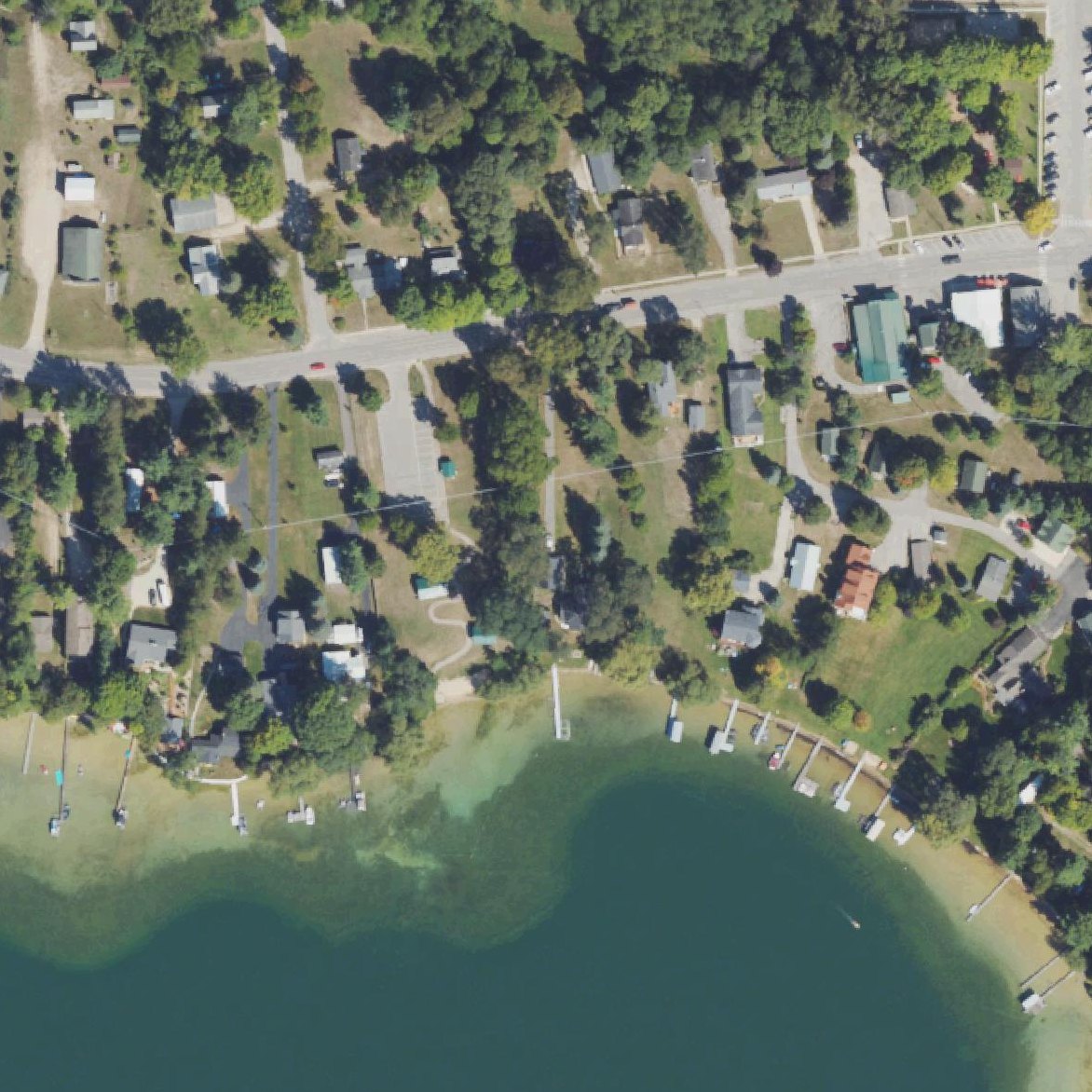 Aerial map of Almira Township Lakefront Park