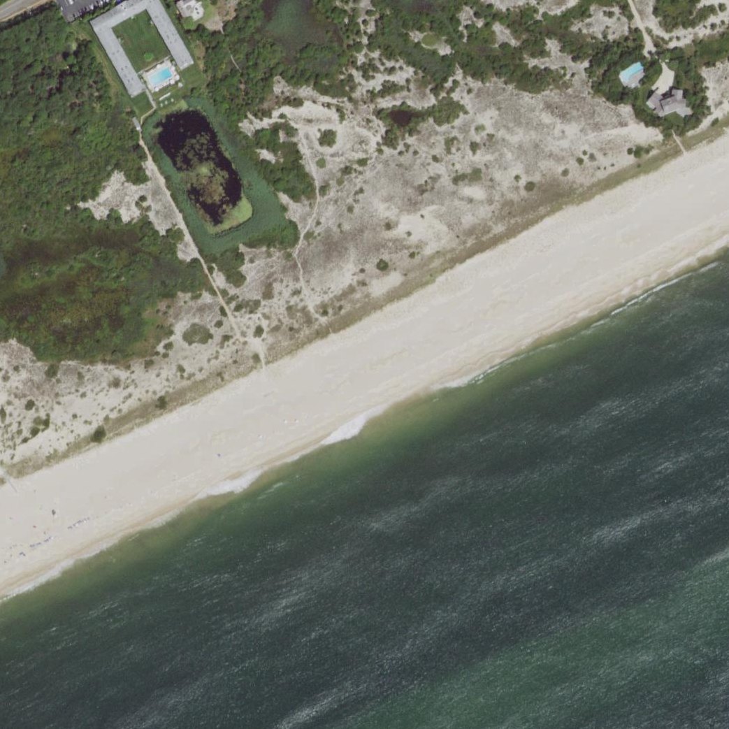 Aerial map of Amagansett Beach