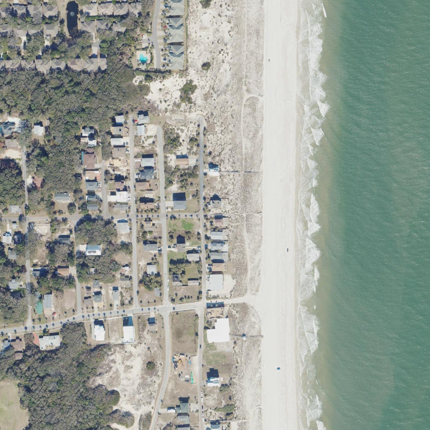 Aerial map of Amelia Island Beach Weddings