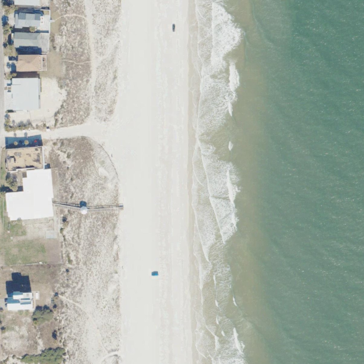 Aerial map of American Beach Access