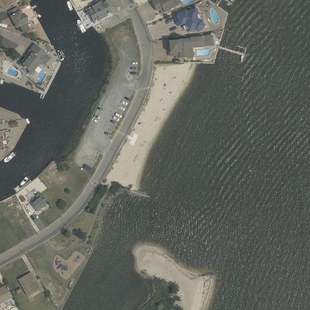 Aerial map of Amherst Beach