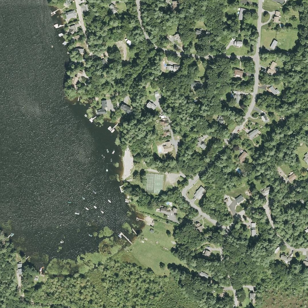 Aerial map of Amherst Town Beach