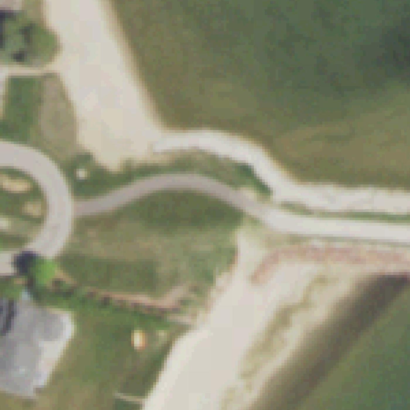 Aerial map of Anclam Town Park -- Swimming Beach