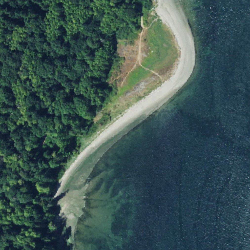 Aerial map of Anderson Point Park Beach