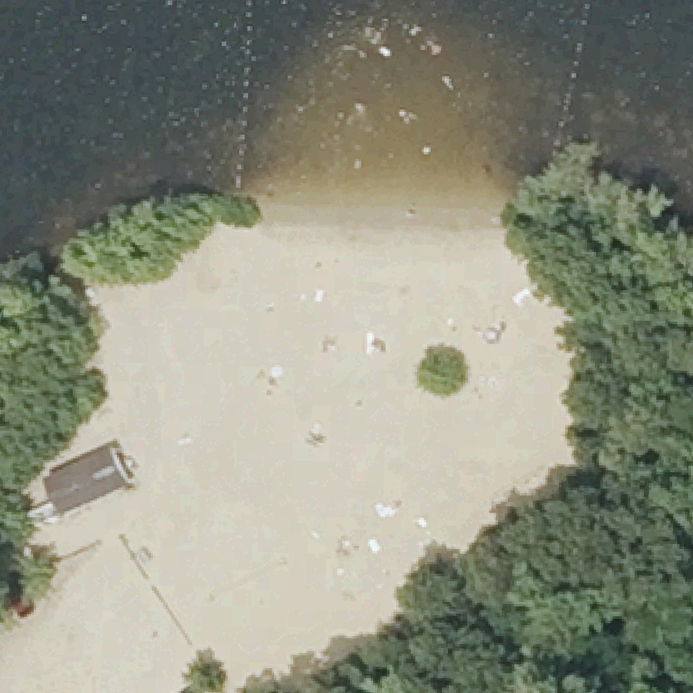 Aerial map of Andover Lake Beach