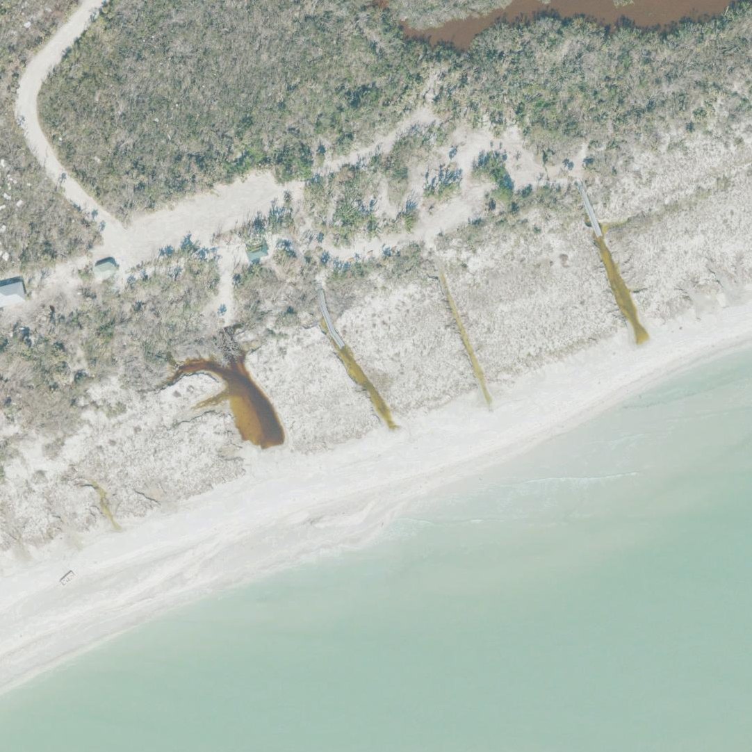 Aerial map of Angliers Beach