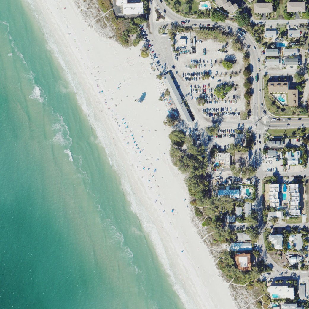 Aerial map of Anna Maria Island Beach spot