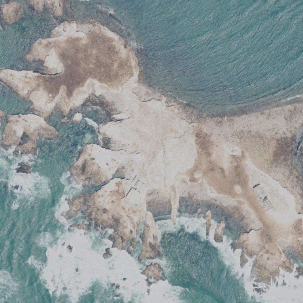 Aerial map of Año Nuevo Island State Park