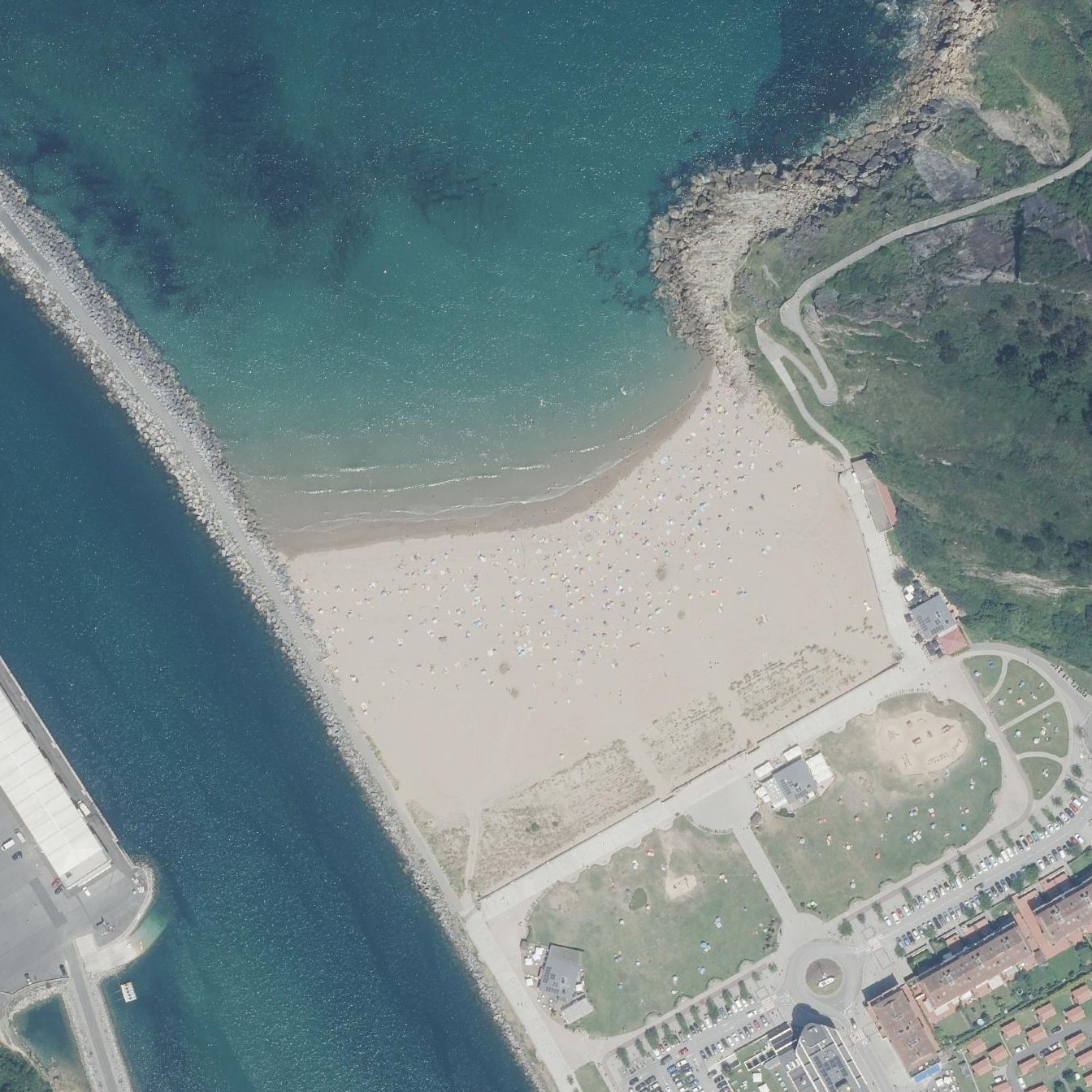 Aerial map of Antilla beach