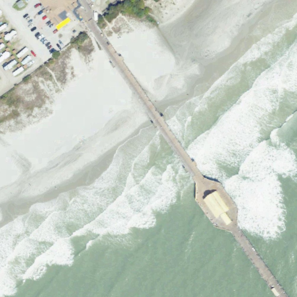 Aerial map of Apache Beach