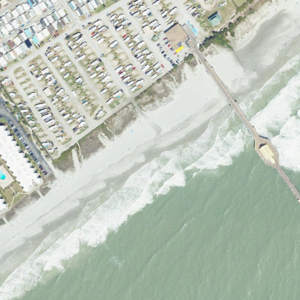 Aerial map of Apache Campground Beach