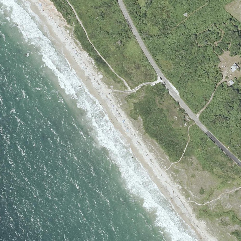 Aerial map of Aquinnah Public Beach