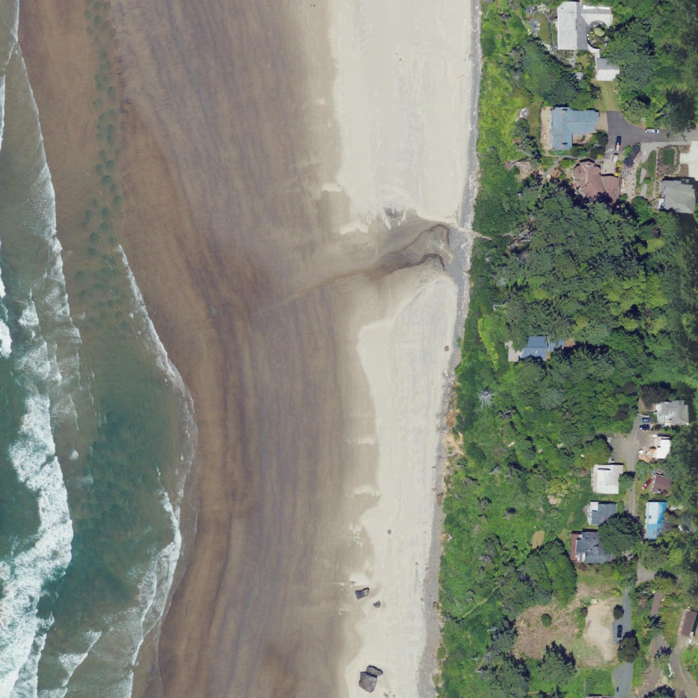 Aerial map of Arcadia Beach
