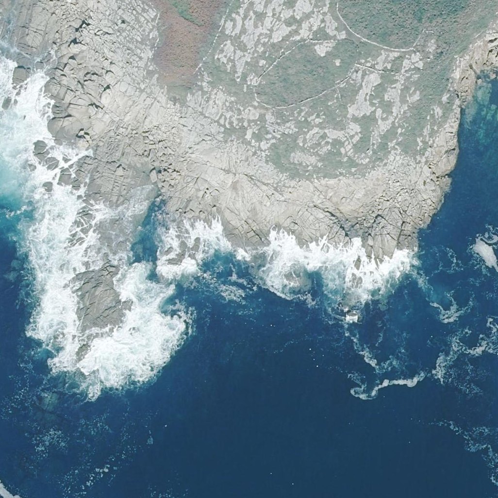 Aerial map of Area das Conchas