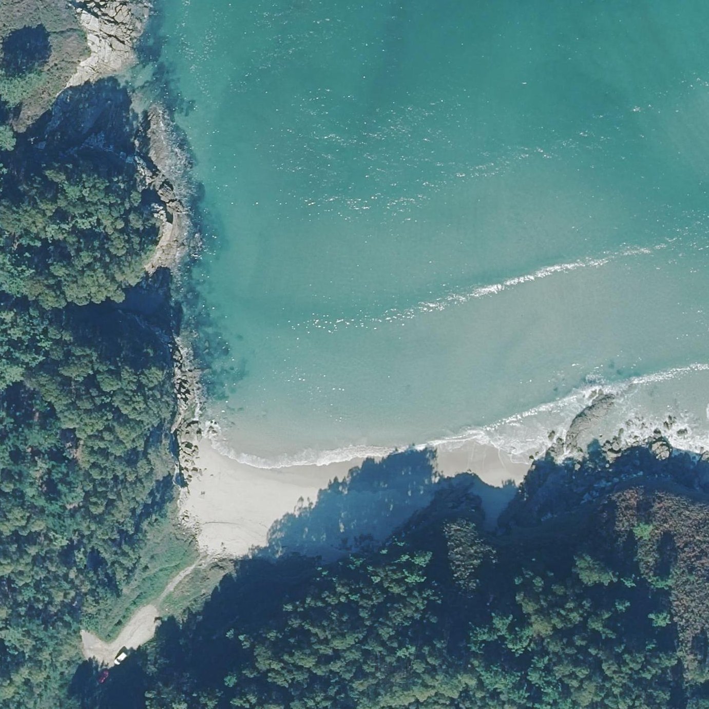 Aerial map of Area das Vacas