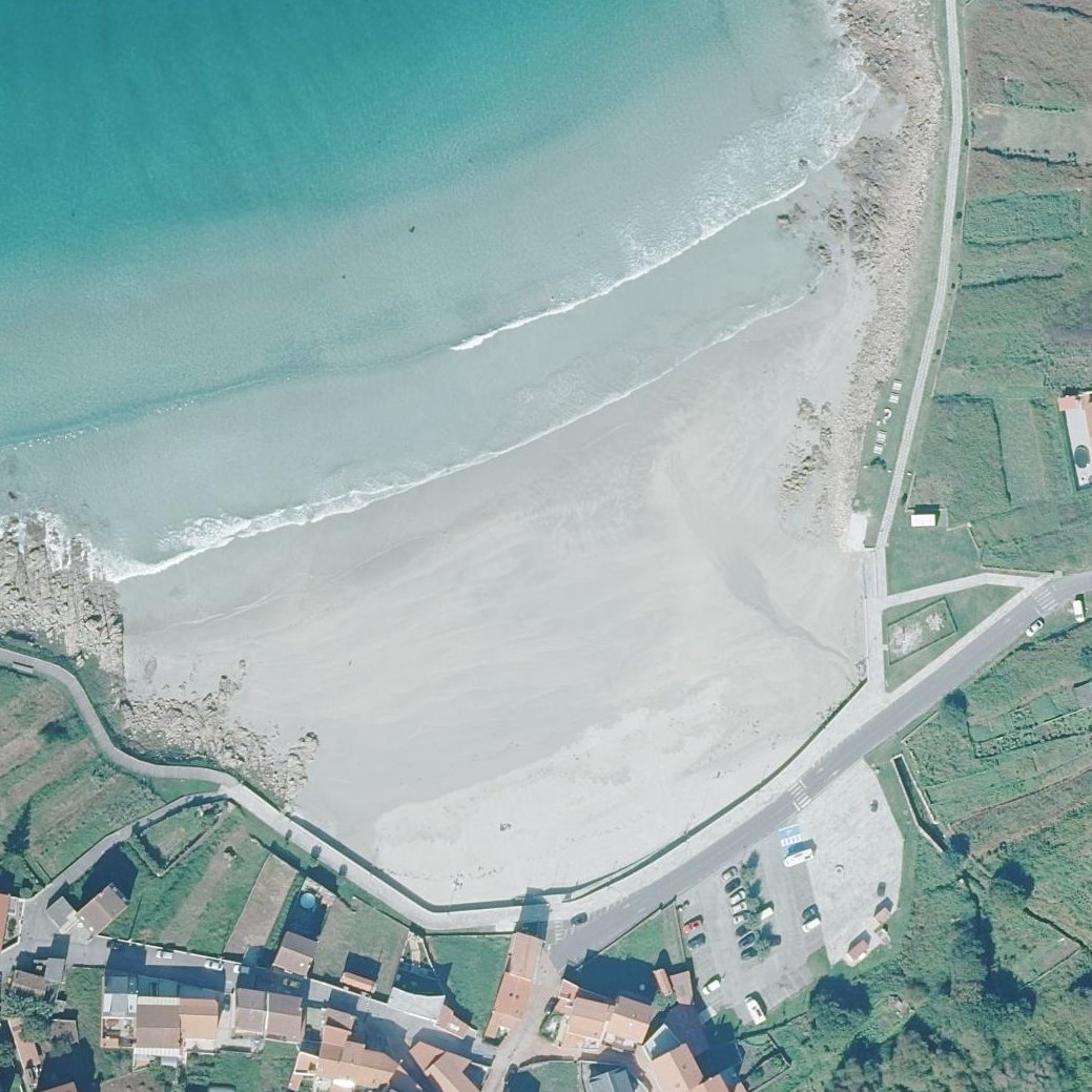 Aerial map of Area de Arou