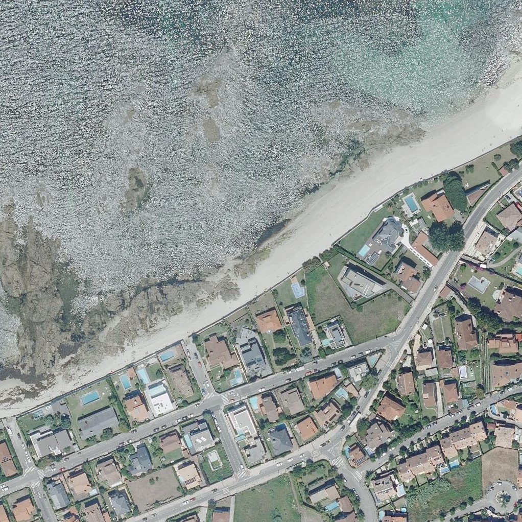 Aerial map of Areal de Menduíña