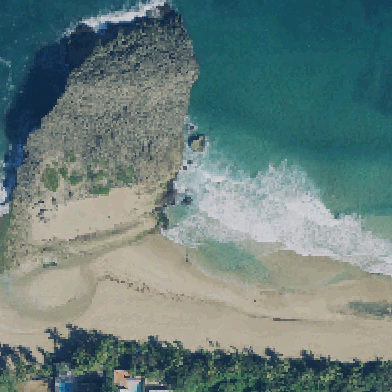 Aerial map of Arecibo Oceanfront Paradise