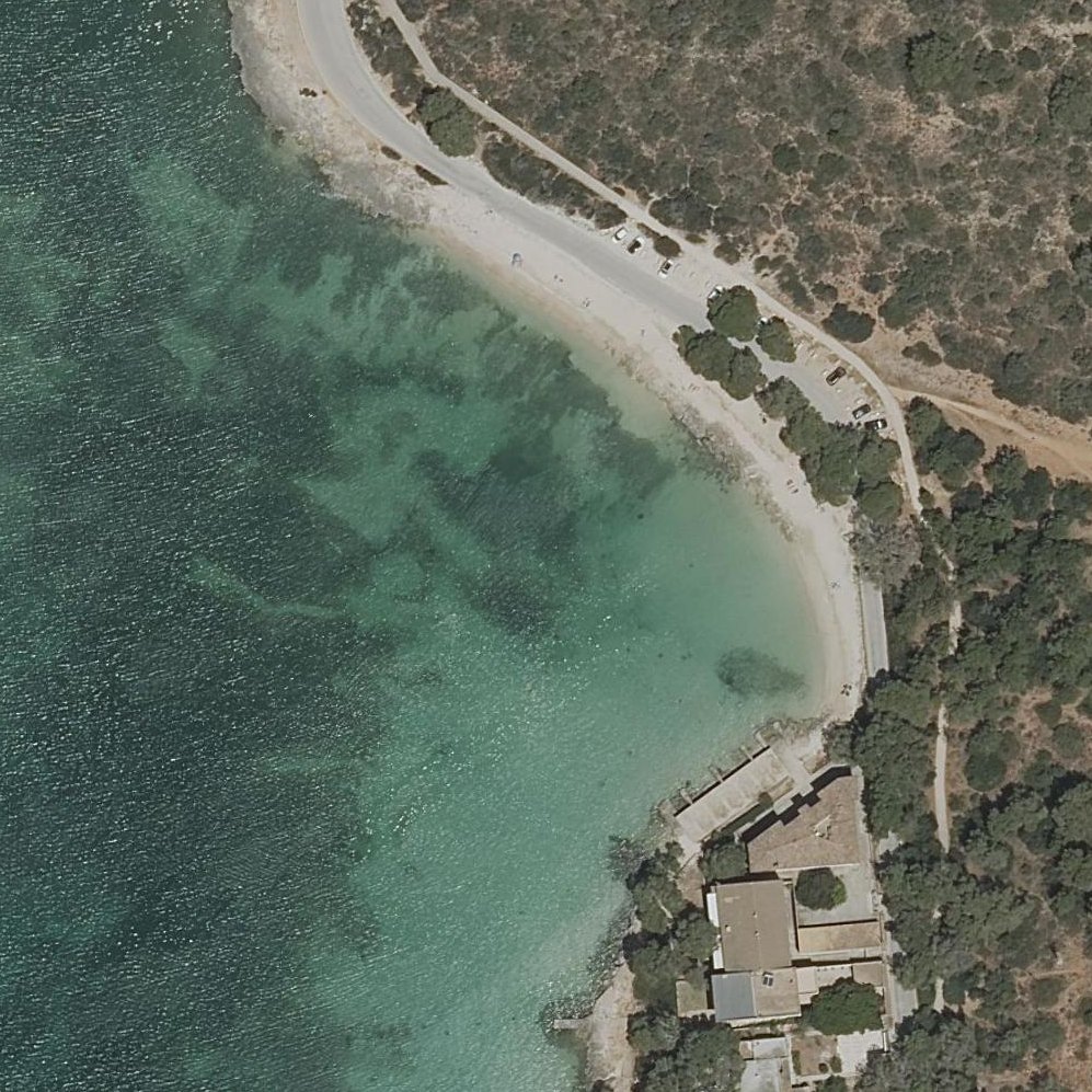 Aerial map of Arenal dets Ases