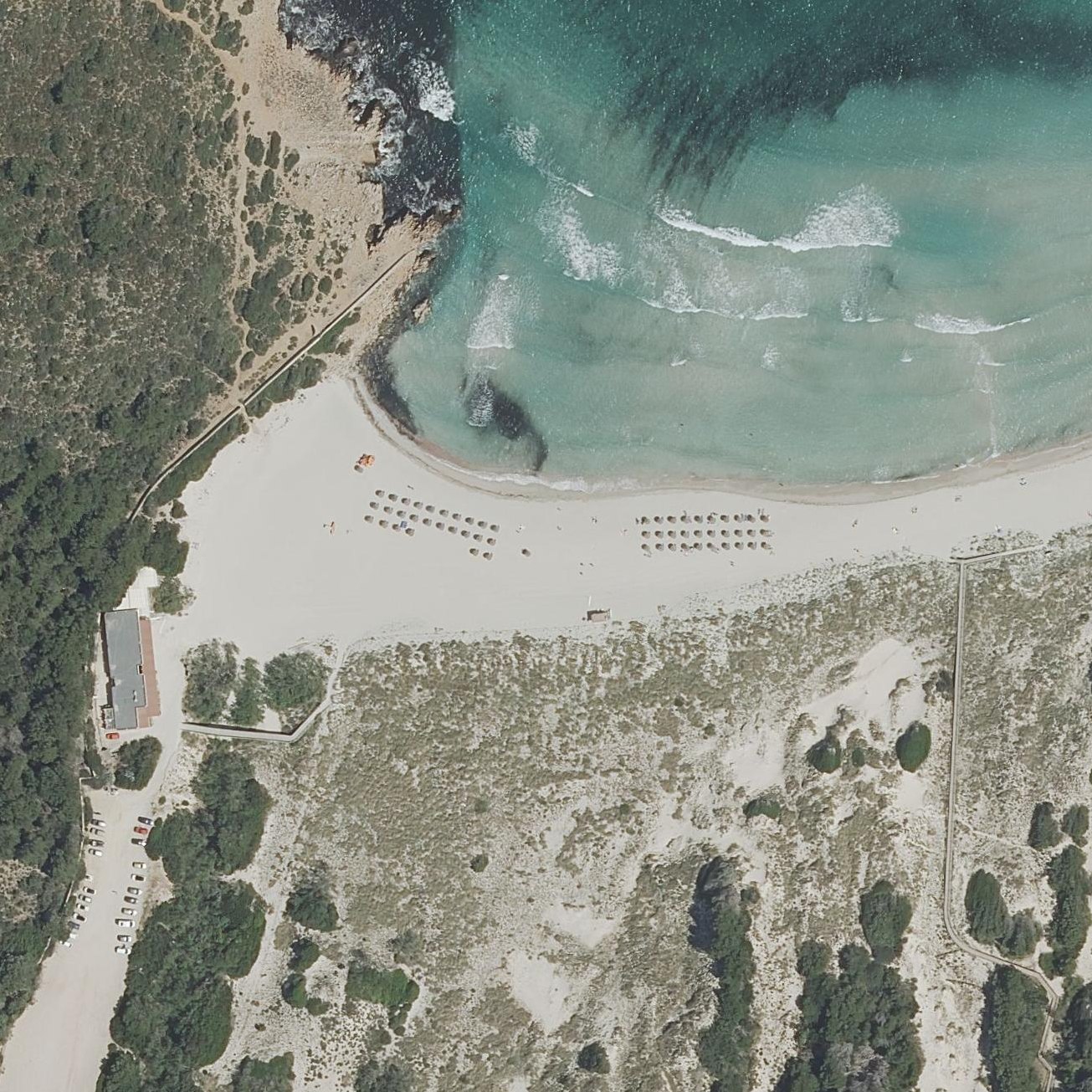 Aerial map of Arenal Son Saura