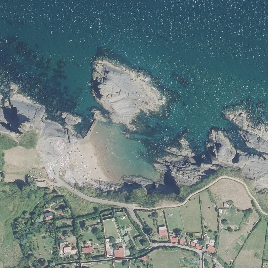 Aerial map of Aritxatxu Hondartza