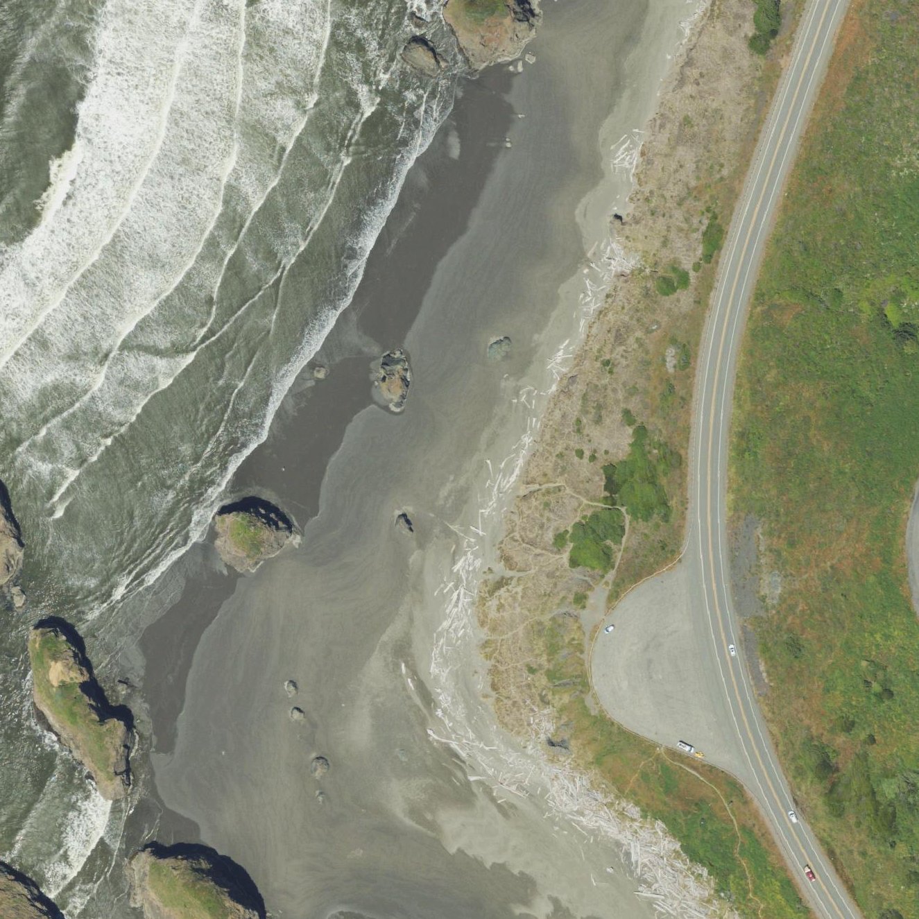 Aerial map of Ariya's Beach