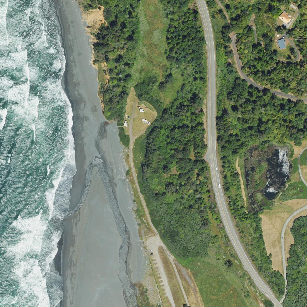 Aerial map of Arizona Beach State Recreation Site