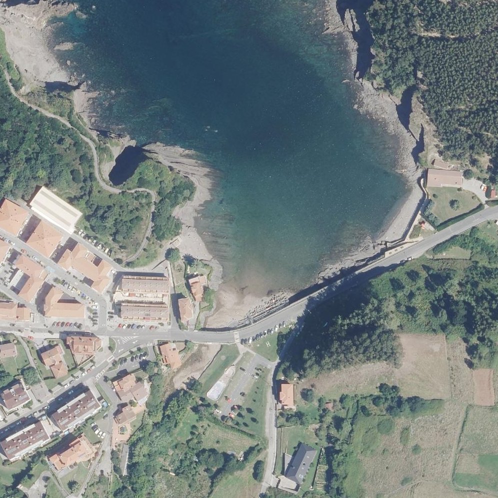Aerial map of Armintzako hondartza