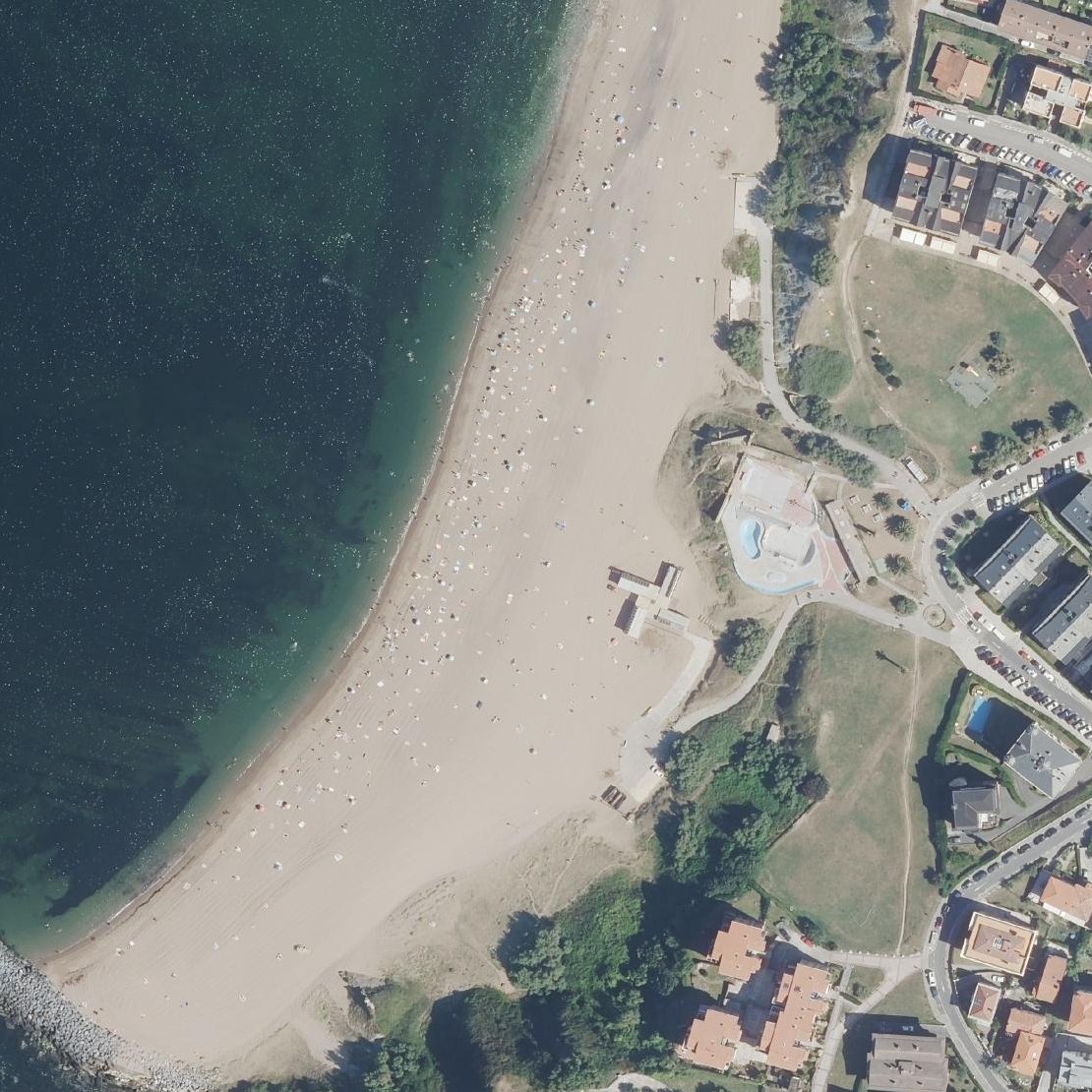 Aerial map of Arrigunaga Beach