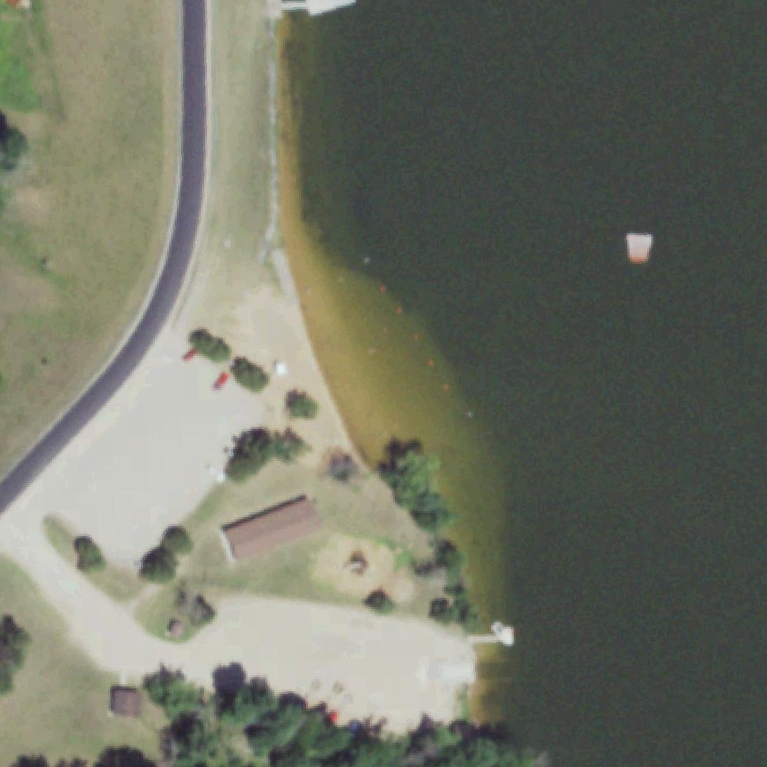 Aerial map of Arrowhead beach