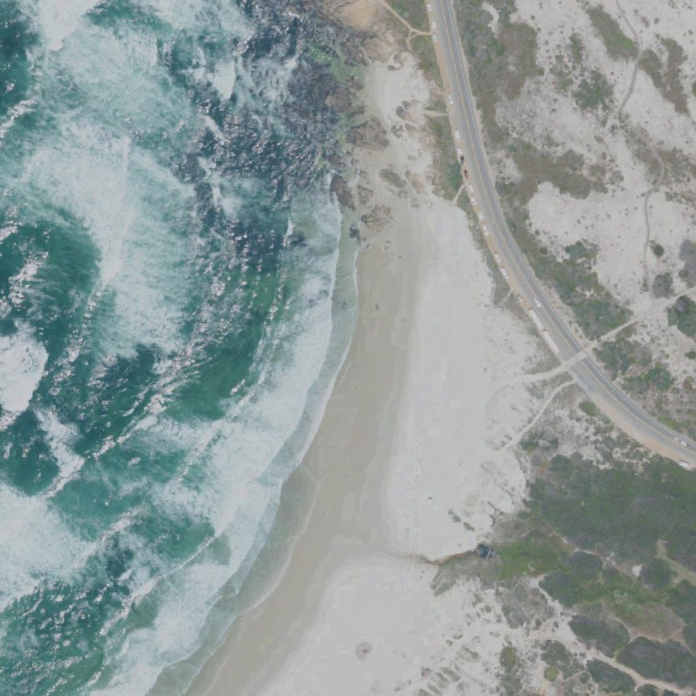 Aerial map of Asilomar Beach View