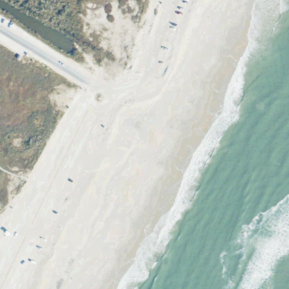 Aerial map of Assateague Beach