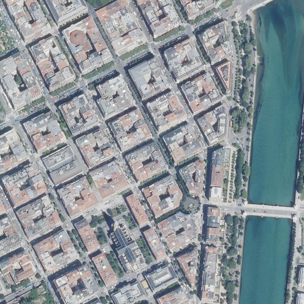 Aerial map of Atardecer en Zurriola