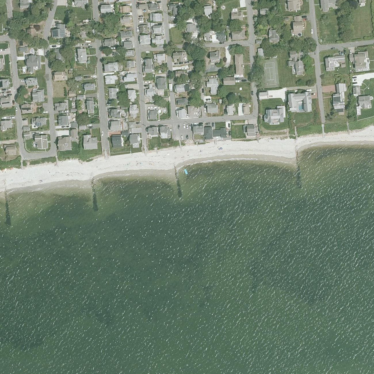 Aerial map of Atlantic Avenue Beach