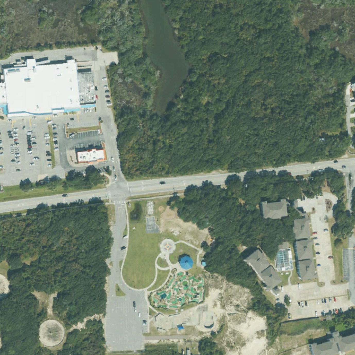 Aerial map of Atlantic Beach Town Park