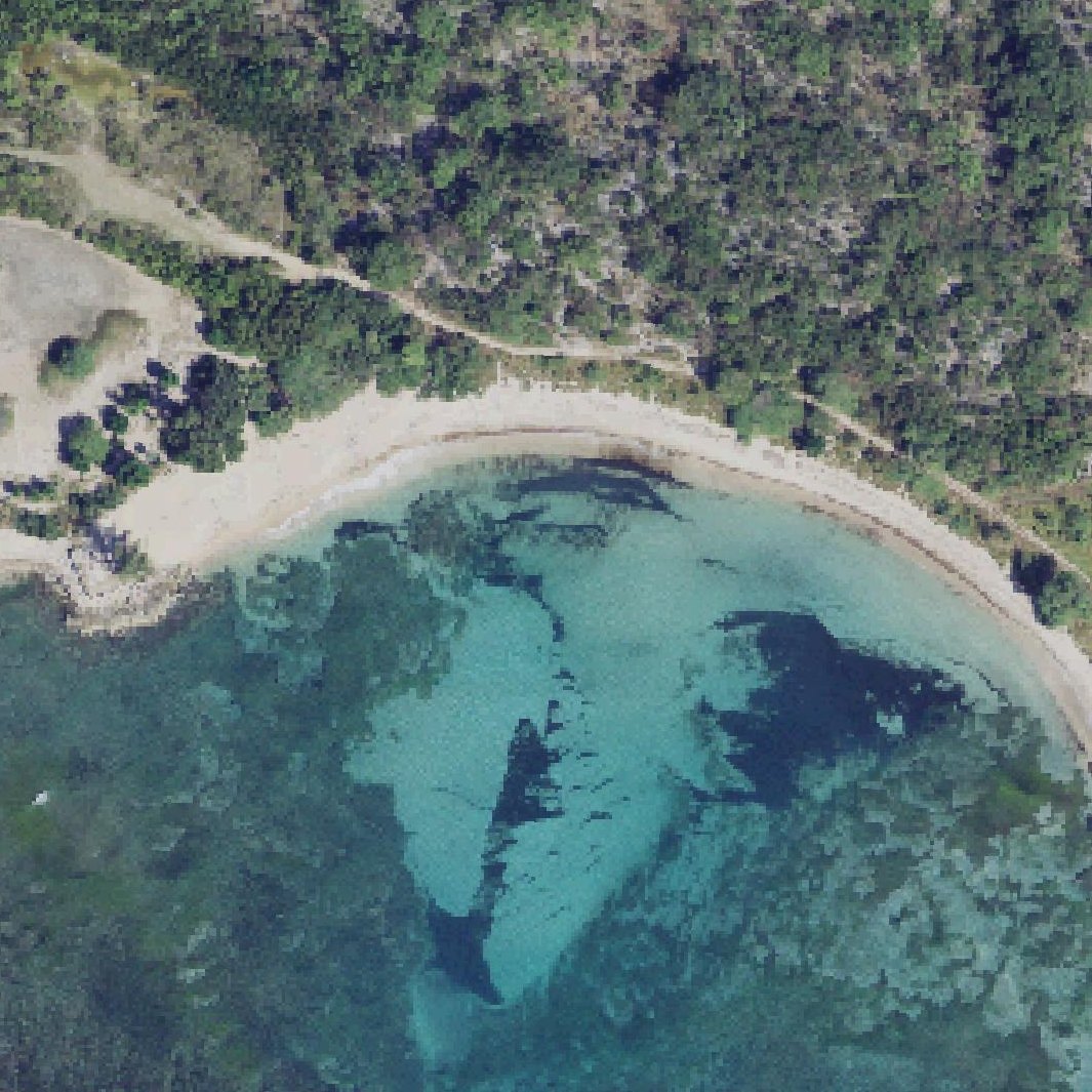 Aerial map of Atolladora Beach