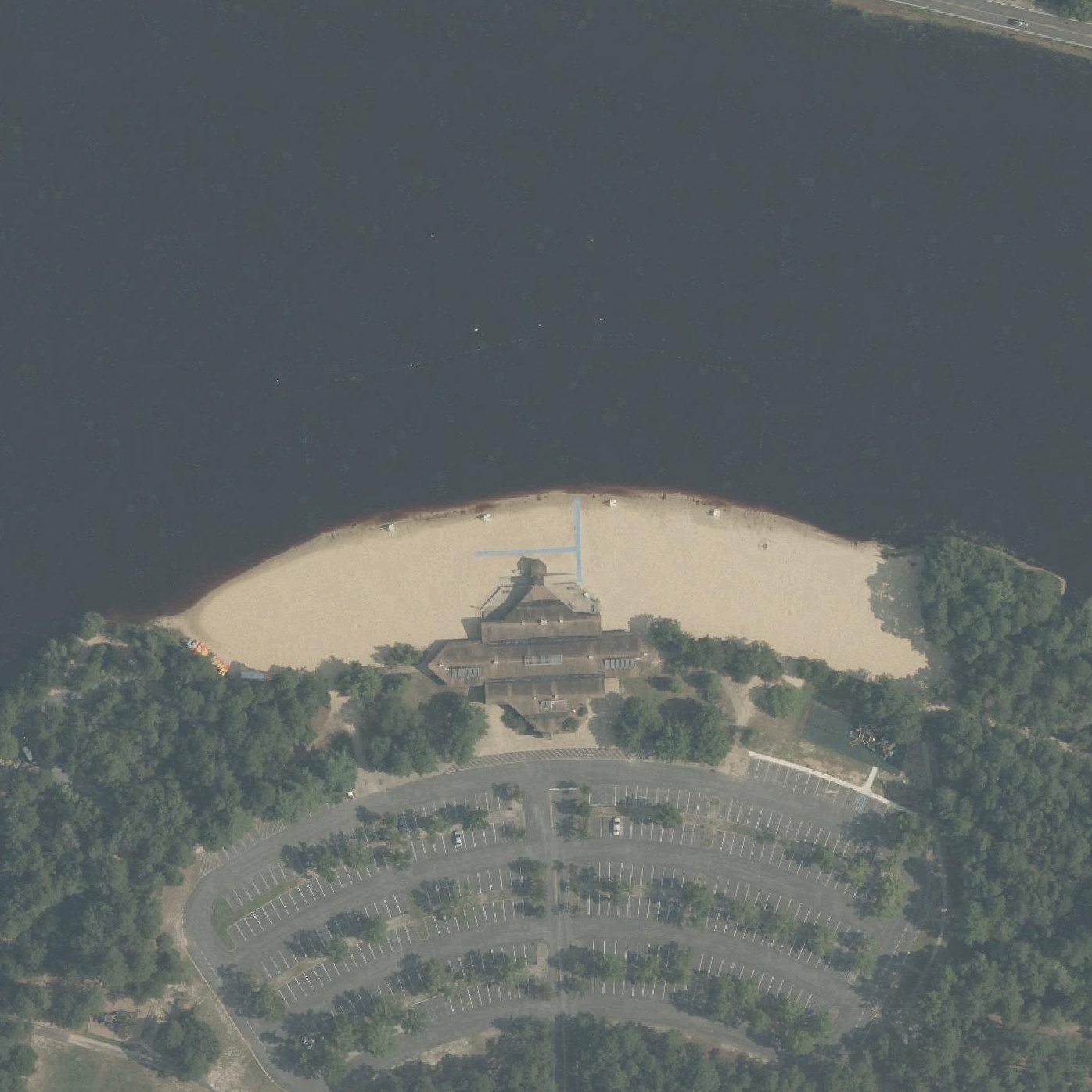 Aerial map of Atsion Lake Beach