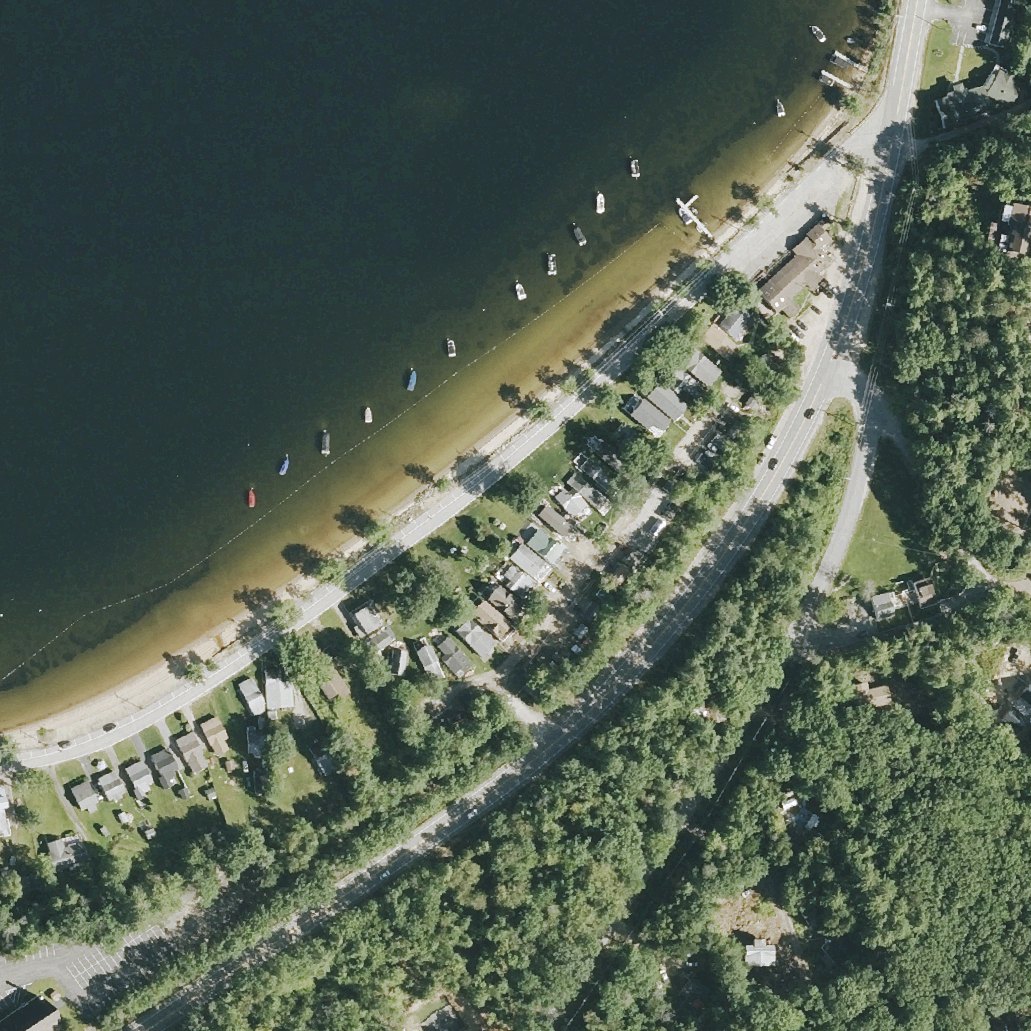 Aerial map of Avery-Crouse Town Beach