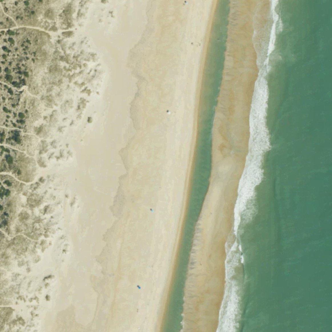 Aerial map of Avon Beach