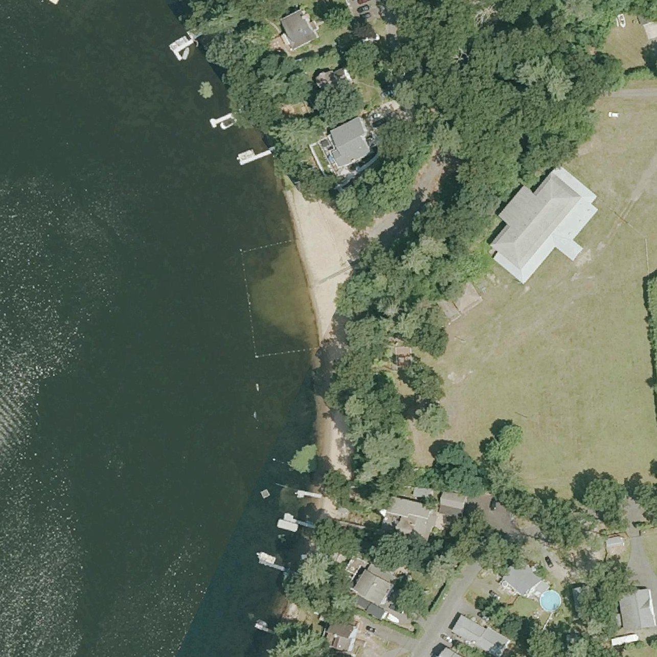Aerial map of Babb's Beach