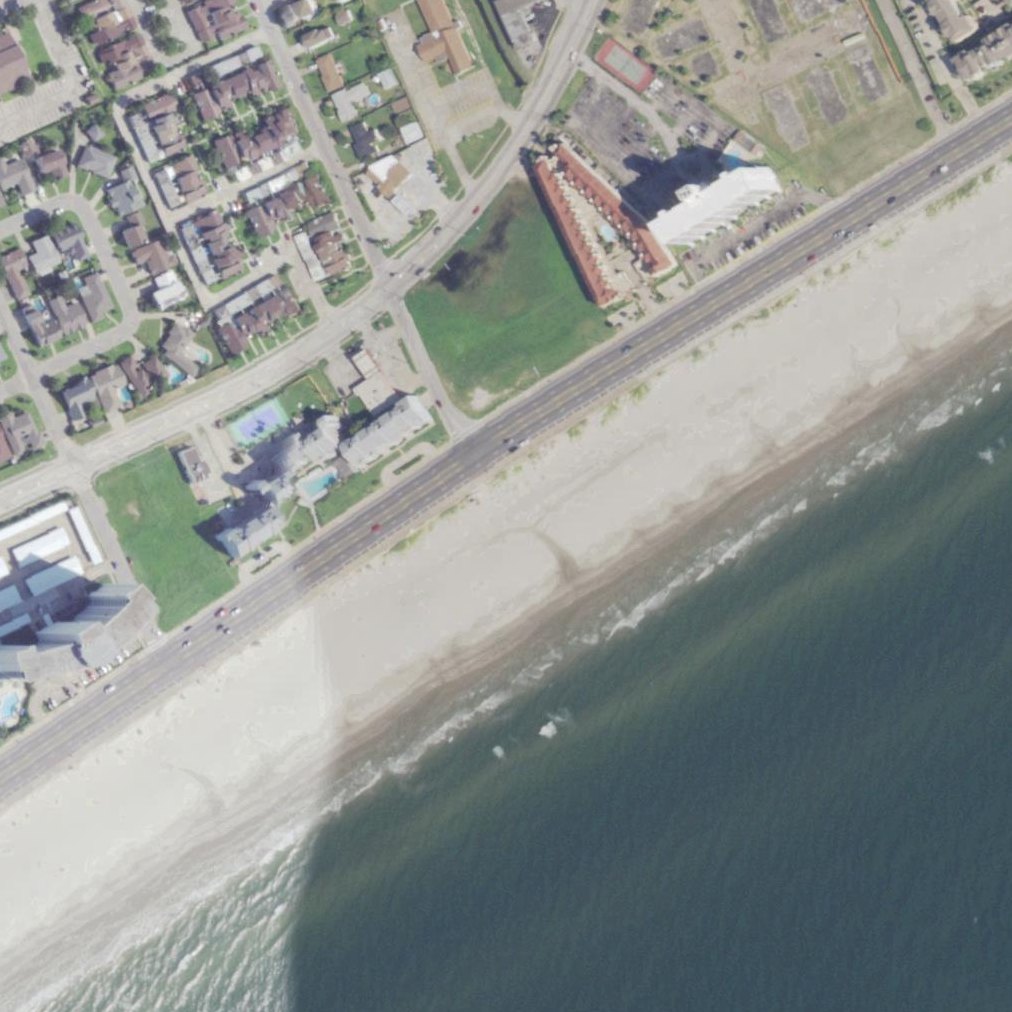 Aerial map of Babe's Beach