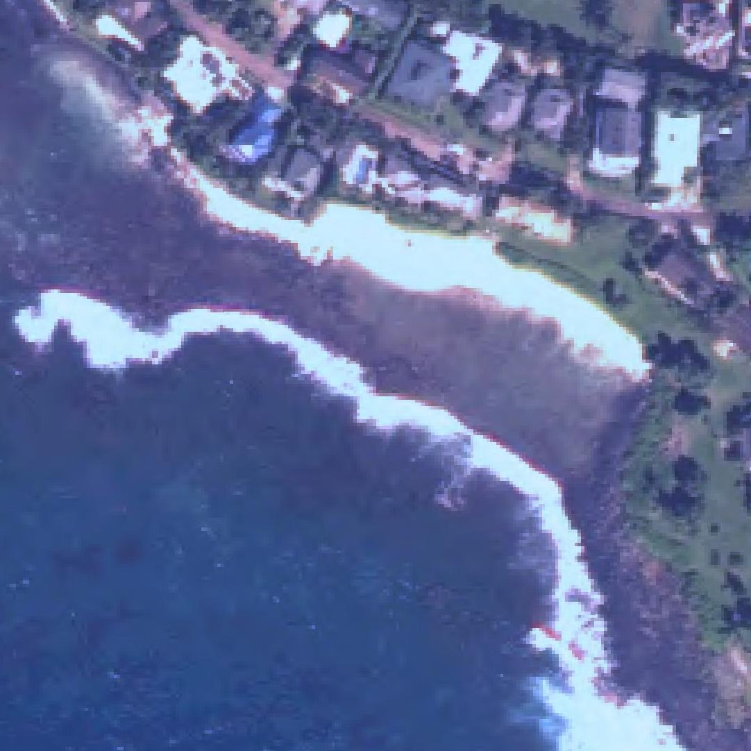 Aerial map of Baby Beach