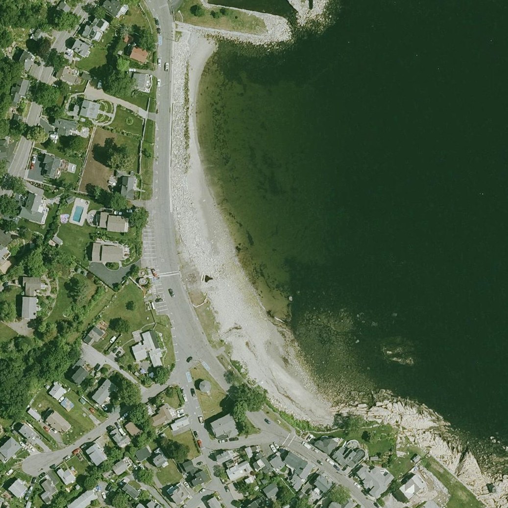Aerial map of Back Beach Landing