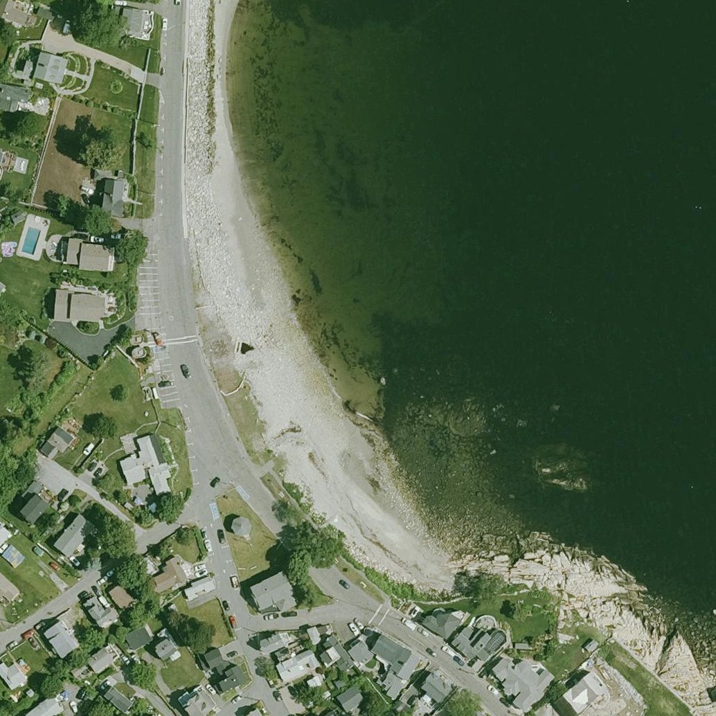 Aerial map of Back Beach