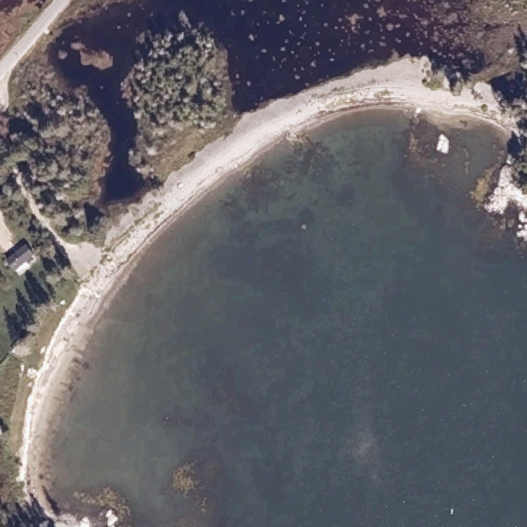 Aerial map of Back Beach