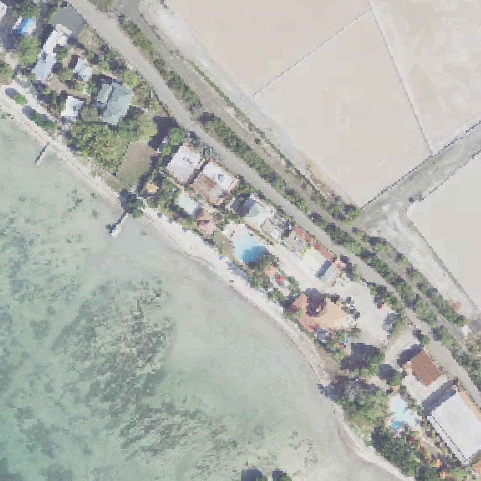Aerial map of Bahía Salinas Beach