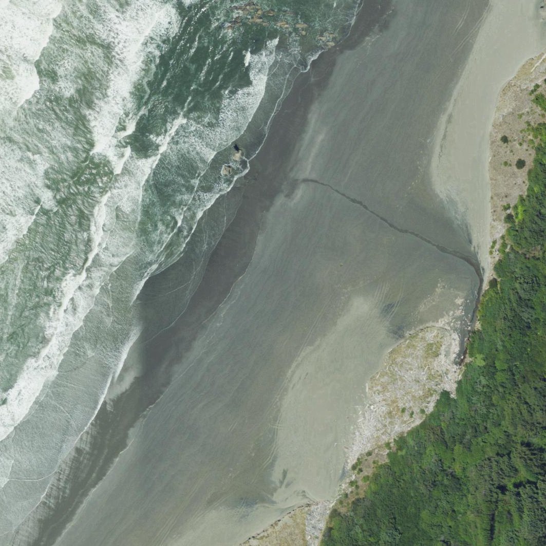 Aerial map of Bailey Beach