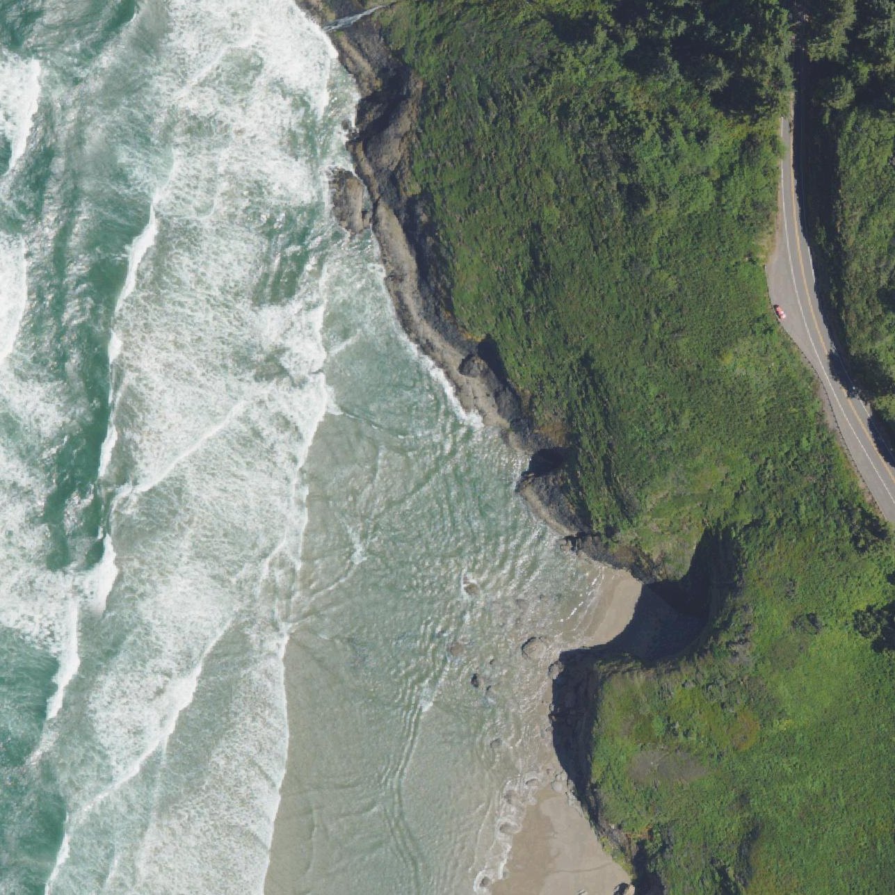 Aerial map of Baker Beach Viewpoint